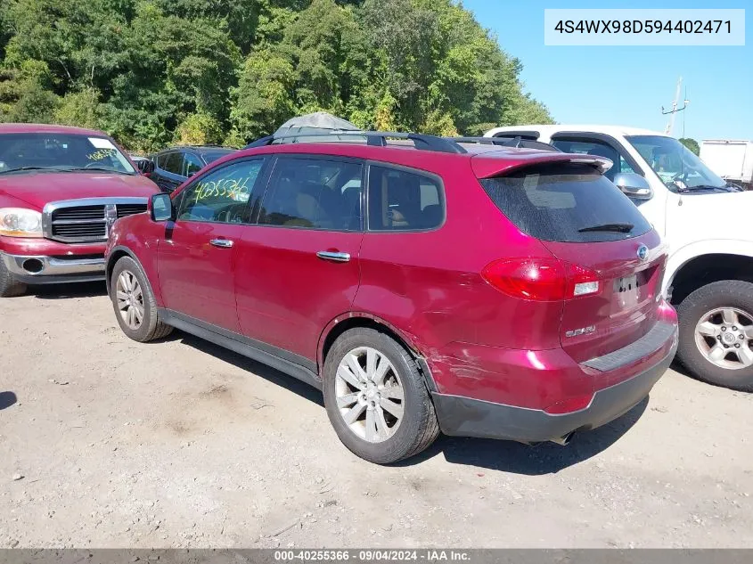 2009 Subaru Tribeca Limited VIN: 4S4WX98D594402471 Lot: 40255366