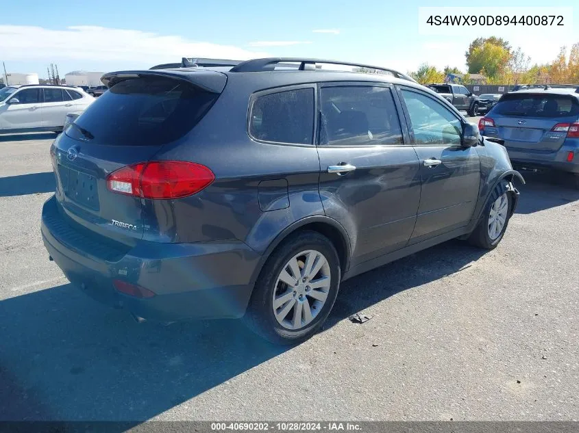 2009 Subaru Tribeca Limited 7-Passenger VIN: 4S4WX90D894400872 Lot: 40690202