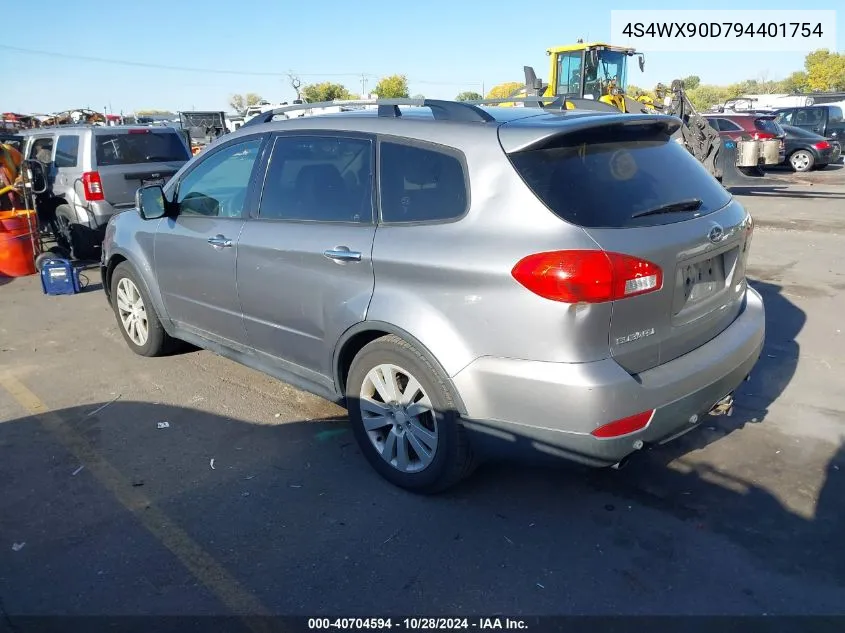 2009 Subaru Tribeca Limited VIN: 4S4WX90D794401754 Lot: 40704594