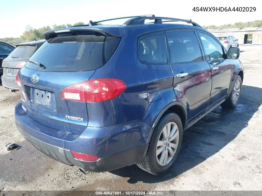 2010 Subaru Tribeca 3.6R Limited VIN: 4S4WX9HD6A4402029 Lot: 40627691