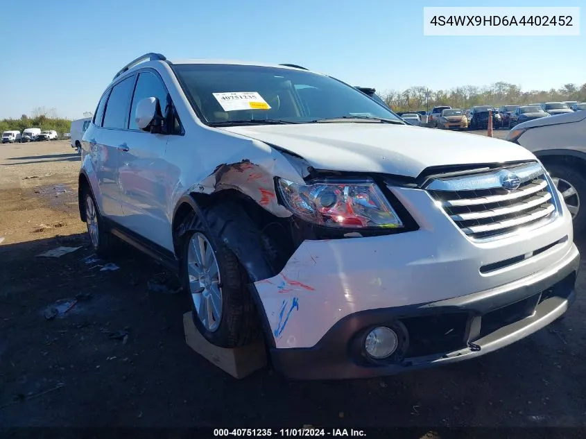 2010 Subaru Tribeca 3.6R Limited VIN: 4S4WX9HD6A4402452 Lot: 40751235