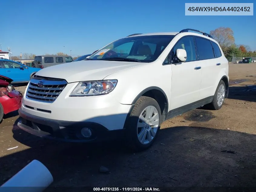 2010 Subaru Tribeca 3.6R Limited VIN: 4S4WX9HD6A4402452 Lot: 40751235