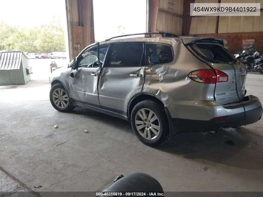 4S4WX9KD9B4401922 2011 Subaru Tribeca 3.6R Limited