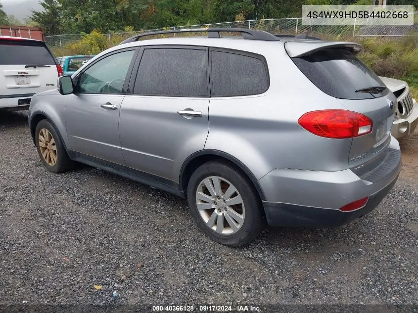 2011 Subaru Tribeca 3.6R Limited VIN: 4S4WX9HD5B4402668 Lot: 40366128