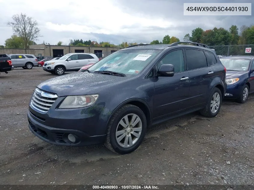 2012 Subaru Tribeca 3.6R Limited VIN: 4S4WX9GD5C4401930 Lot: 40490903