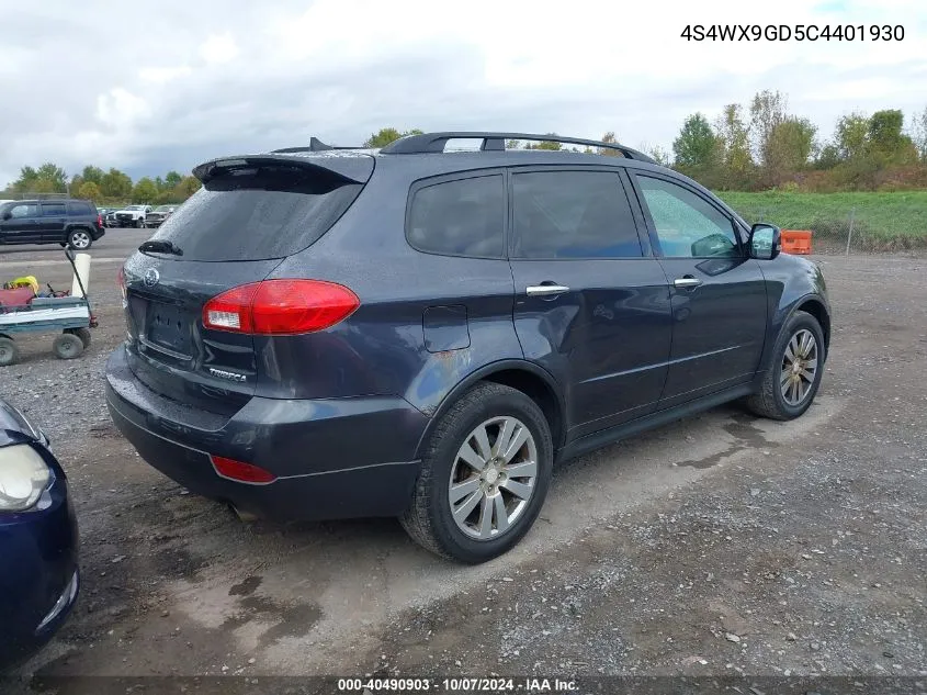 2012 Subaru Tribeca 3.6R Limited VIN: 4S4WX9GD5C4401930 Lot: 40490903