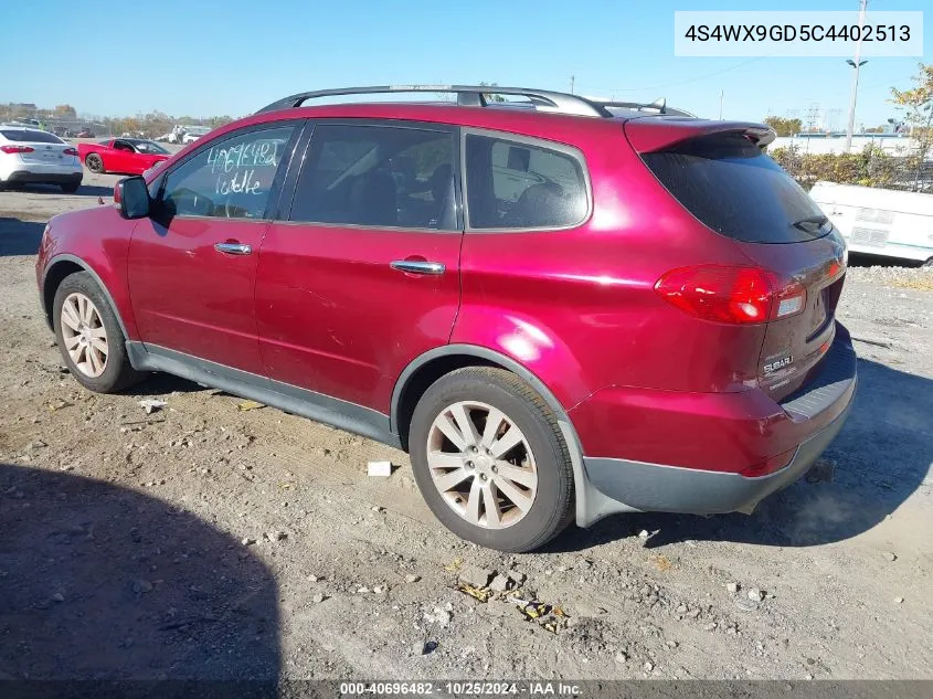 2012 Subaru Tribeca 3.6R Limited VIN: 4S4WX9GD5C4402513 Lot: 40696482