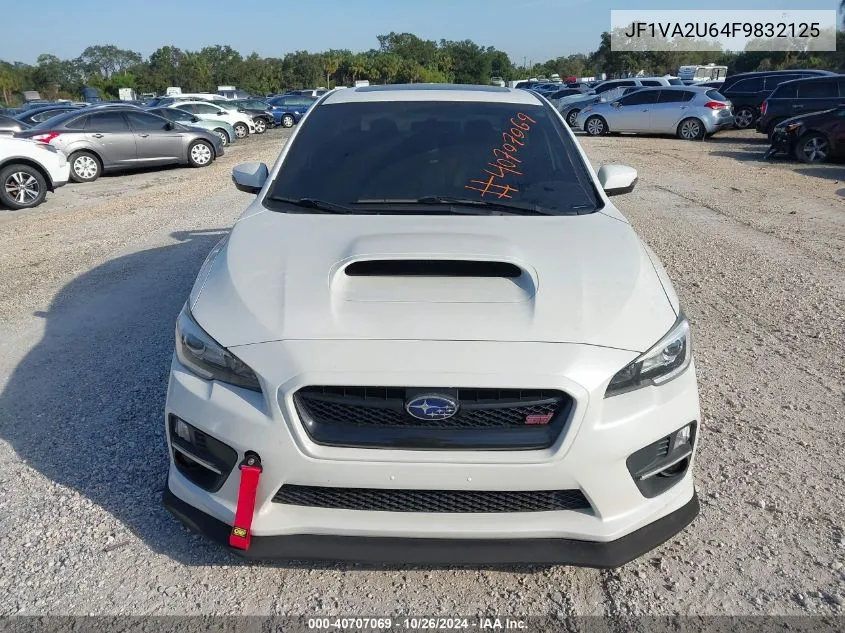 2015 Subaru Wrx Sti Limited VIN: JF1VA2U64F9832125 Lot: 40707069