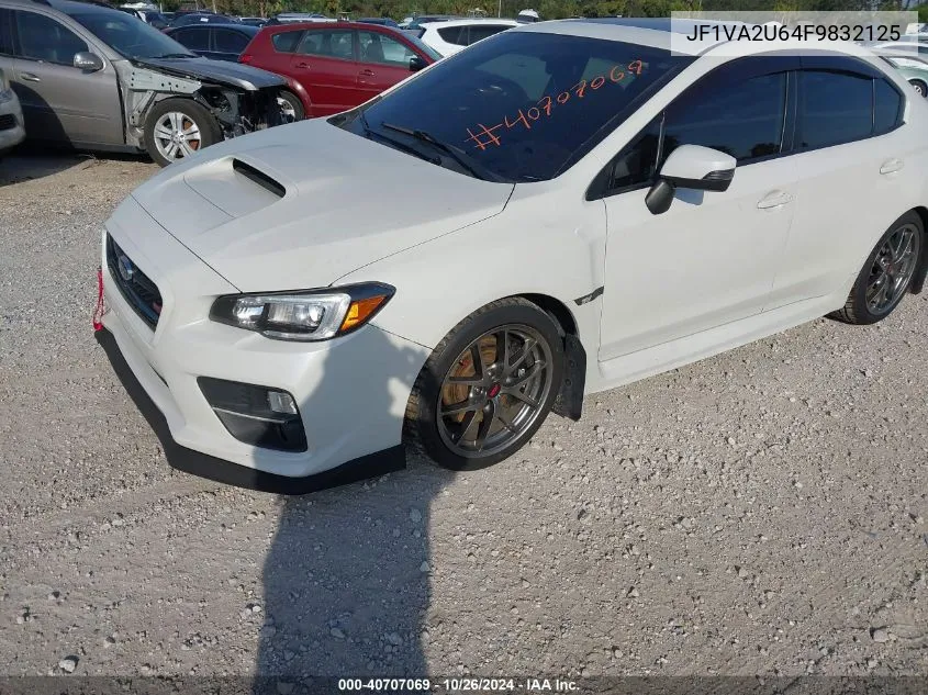 2015 Subaru Wrx Sti Limited VIN: JF1VA2U64F9832125 Lot: 40707069