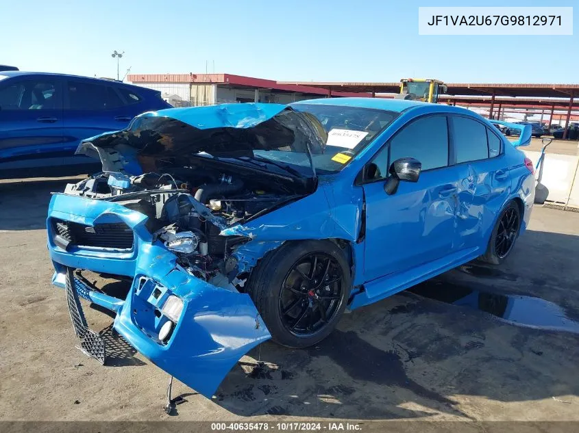 2016 Subaru Wrx Sti Series.hyperblue VIN: JF1VA2U67G9812971 Lot: 40635478