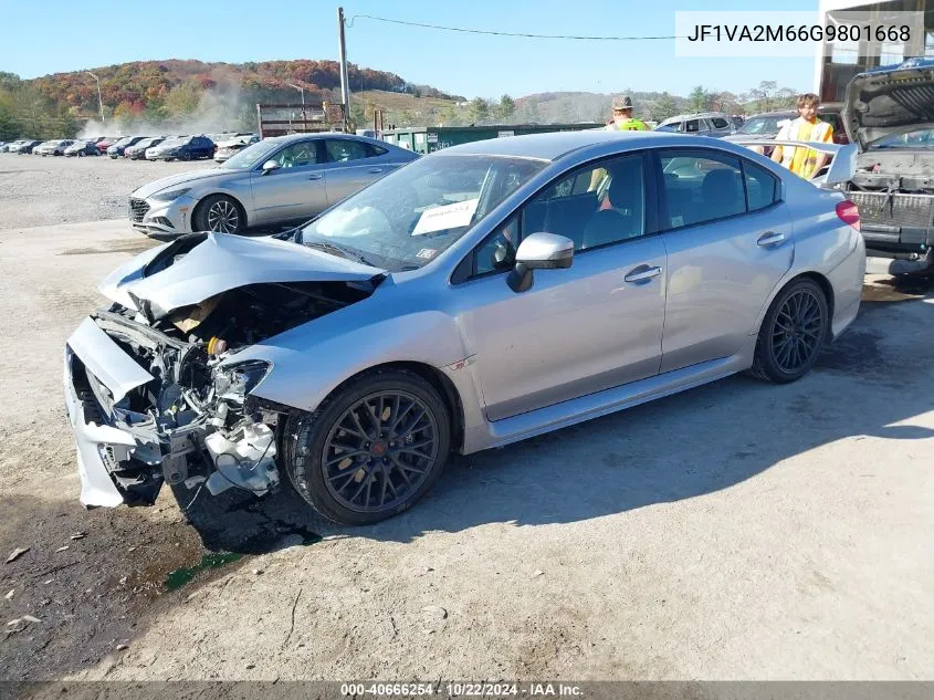 2016 Subaru Wrx Sti VIN: JF1VA2M66G9801668 Lot: 40666254