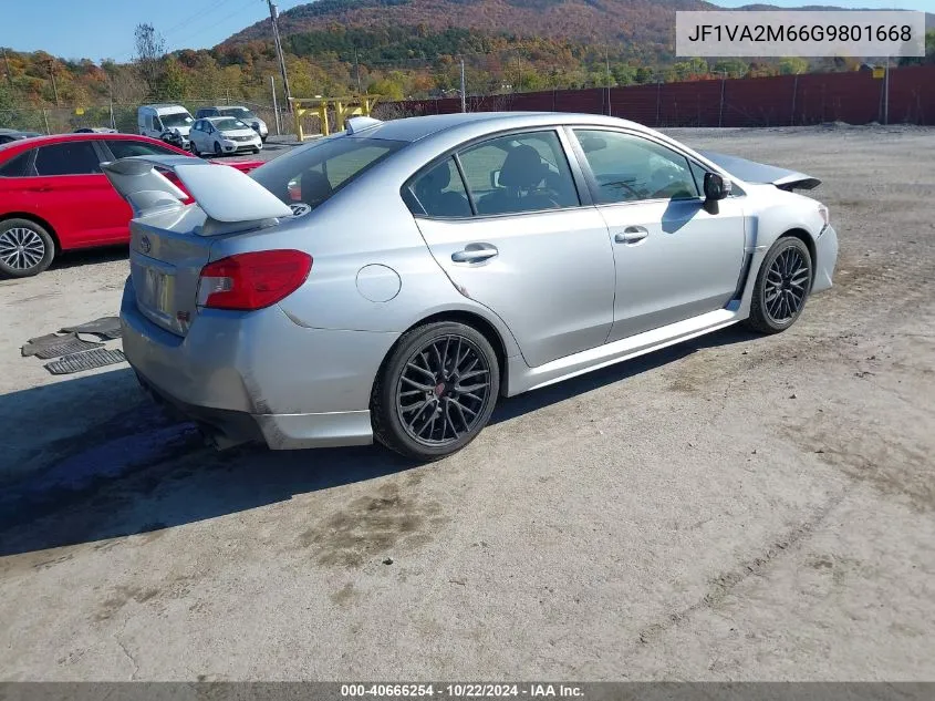 2016 Subaru Wrx Sti VIN: JF1VA2M66G9801668 Lot: 40666254