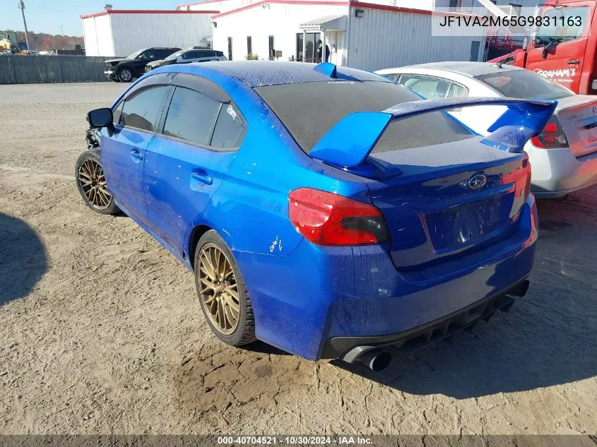 2016 Subaru Wrx Sti VIN: JF1VA2M65G9831163 Lot: 40704521