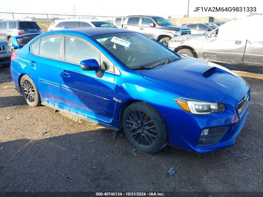 2016 Subaru Wrx Sti VIN: JF1VA2M64G9831333 Lot: 40740134