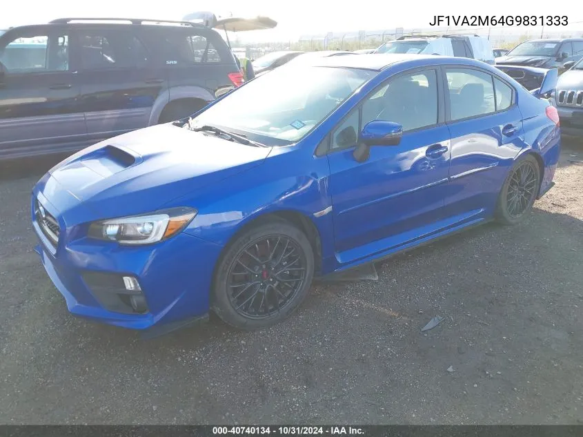 2016 Subaru Wrx Sti VIN: JF1VA2M64G9831333 Lot: 40740134