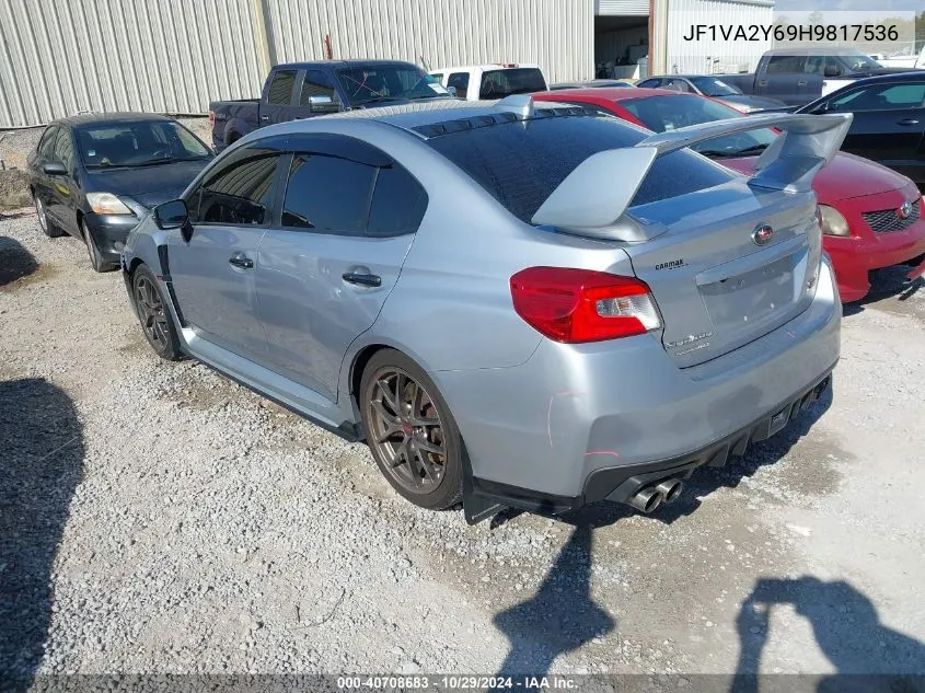 2017 Subaru Wrx Sti Limited VIN: JF1VA2Y69H9817536 Lot: 40708683