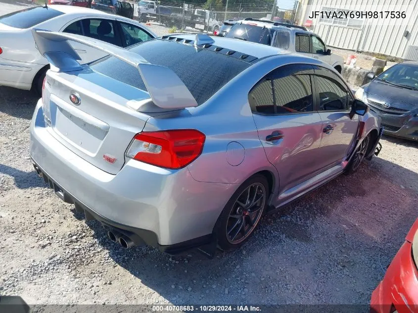 2017 Subaru Wrx Sti Limited VIN: JF1VA2Y69H9817536 Lot: 40708683