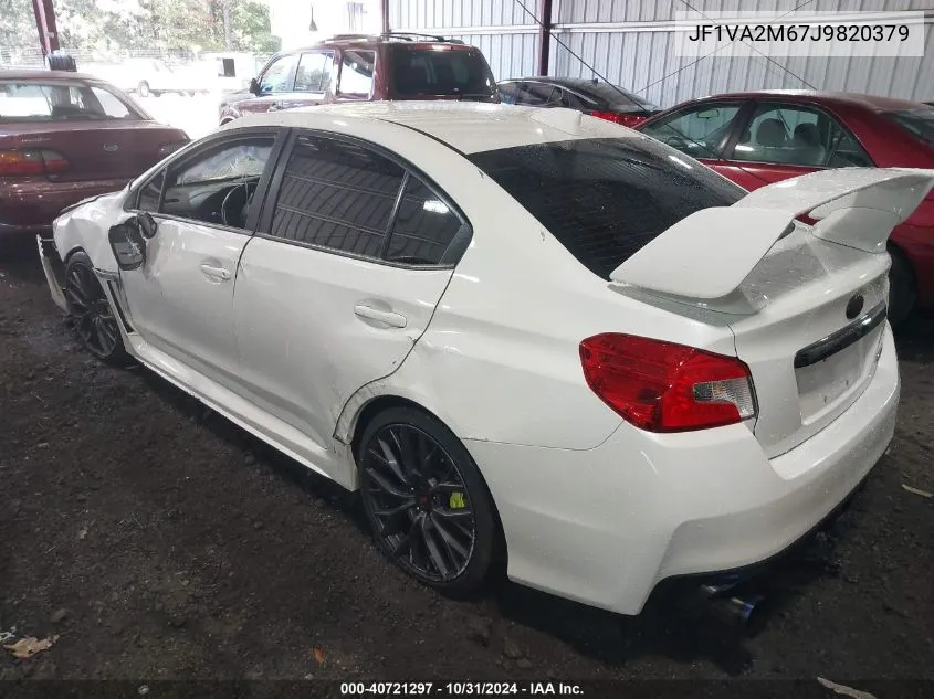 2018 Subaru Wrx Sti VIN: JF1VA2M67J9820379 Lot: 40721297