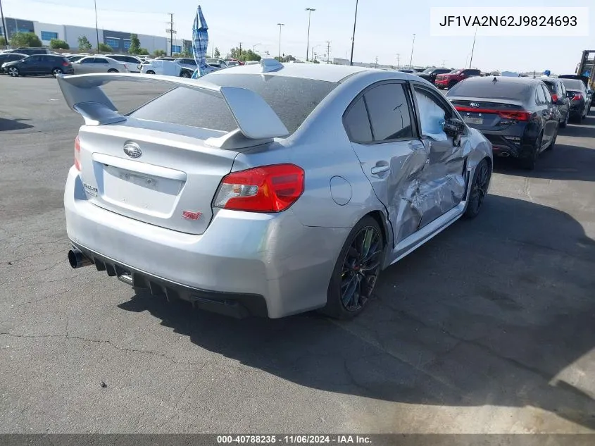 2018 Subaru Wrx Sti VIN: JF1VA2N62J9824693 Lot: 40788235