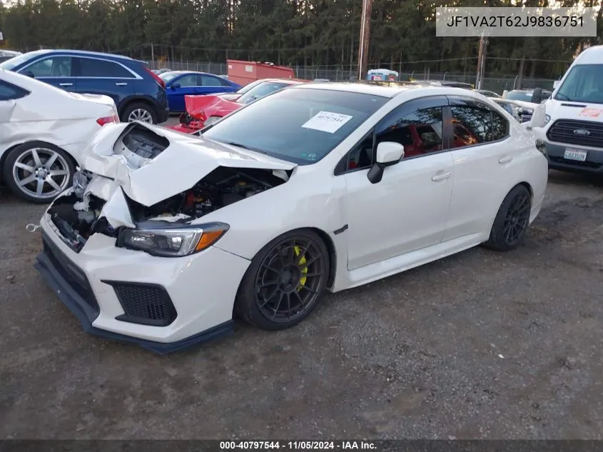 2018 Subaru Wrx Sti Limited VIN: JF1VA2T62J9836751 Lot: 40797544