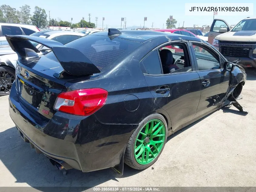 JF1VA2R61K9826298 2019 Subaru Wrx Sti