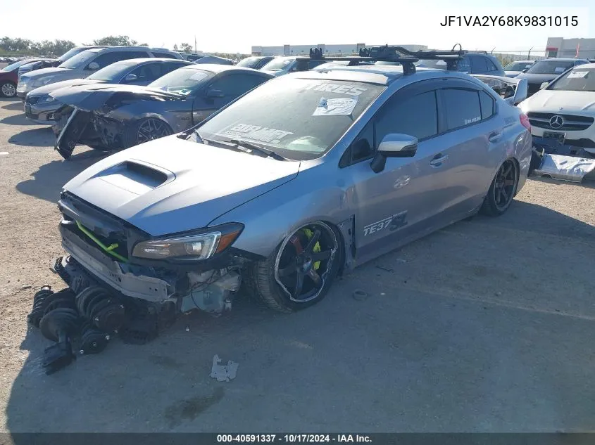 2019 Subaru Wrx Sti Limited VIN: JF1VA2Y68K9831015 Lot: 40591337