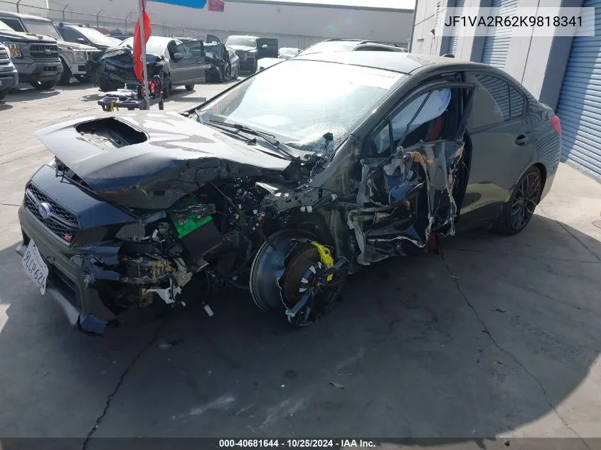 2019 Subaru Wrx Sti VIN: JF1VA2R62K9818341 Lot: 40681644