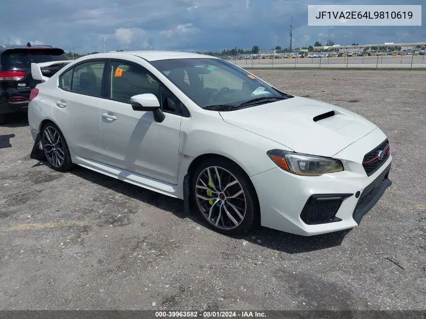 2020 Subaru Wrx Sti VIN: JF1VA2E64L9810619 Lot: 39963582