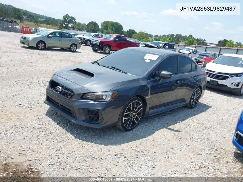 2020 Subaru Wrx Sti VIN: JF1VA2S63L9829487 Lot: 40048037