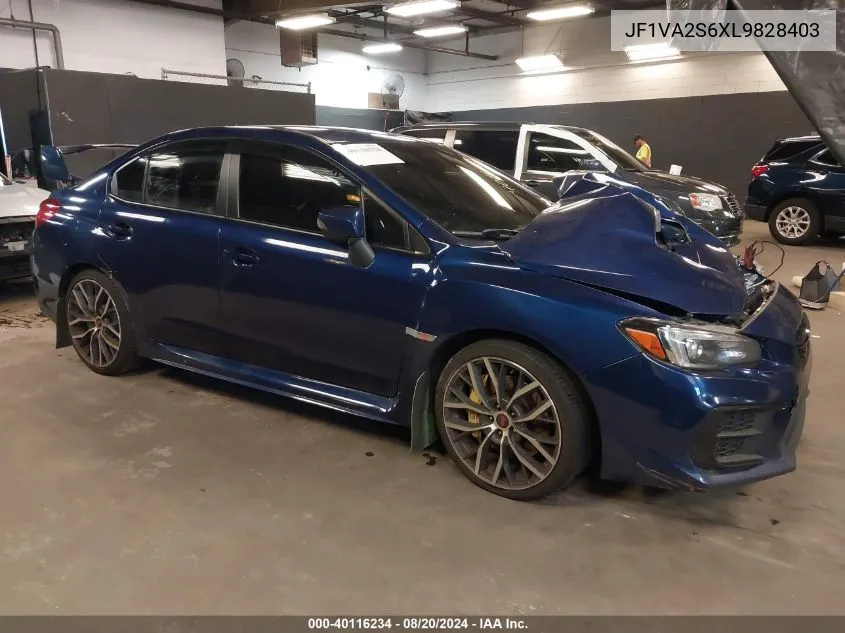 2020 Subaru Wrx Sti VIN: JF1VA2S6XL9828403 Lot: 40116234