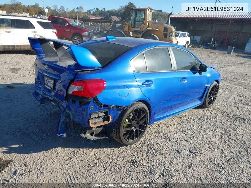 2020 Subaru Wrx Sti VIN: JF1VA2E61L9831024 Lot: 40679662