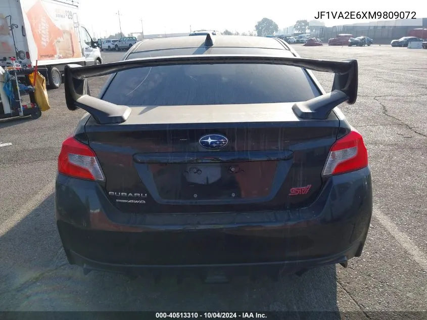 2021 Subaru Wrx Sti VIN: JF1VA2E6XM9809072 Lot: 40513310