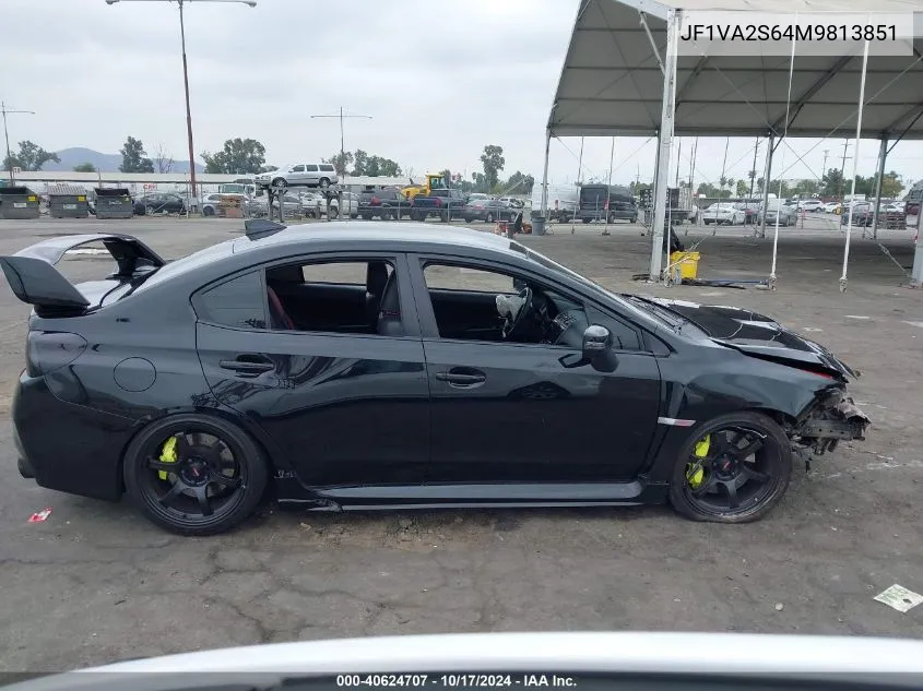 2021 Subaru Wrx Sti VIN: JF1VA2S64M9813851 Lot: 40624707