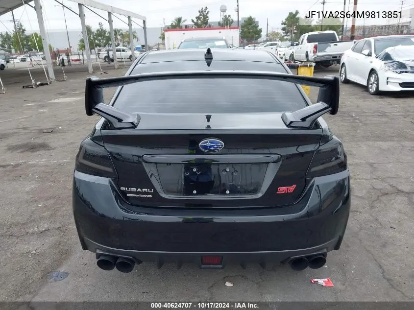 2021 Subaru Wrx Sti VIN: JF1VA2S64M9813851 Lot: 40624707