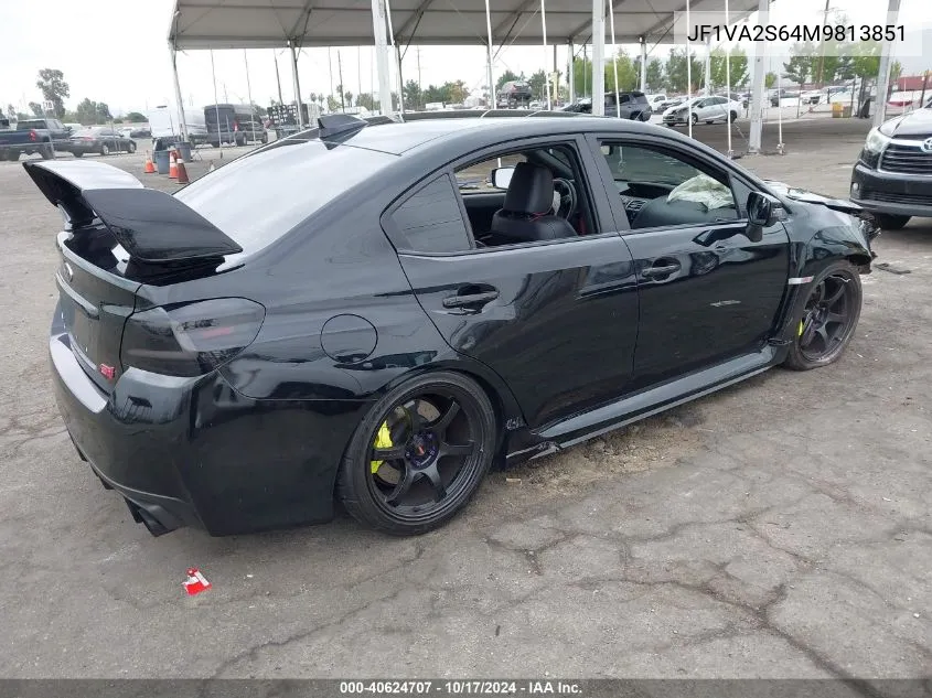 2021 Subaru Wrx Sti VIN: JF1VA2S64M9813851 Lot: 40624707