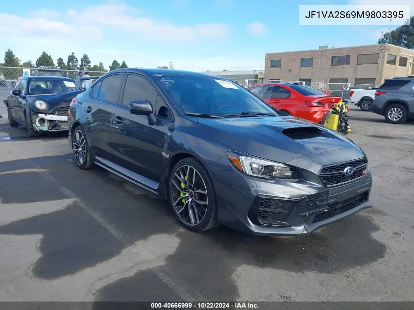 2021 Subaru Wrx Sti VIN: JF1VA2S69M9803395 Lot: 40666999