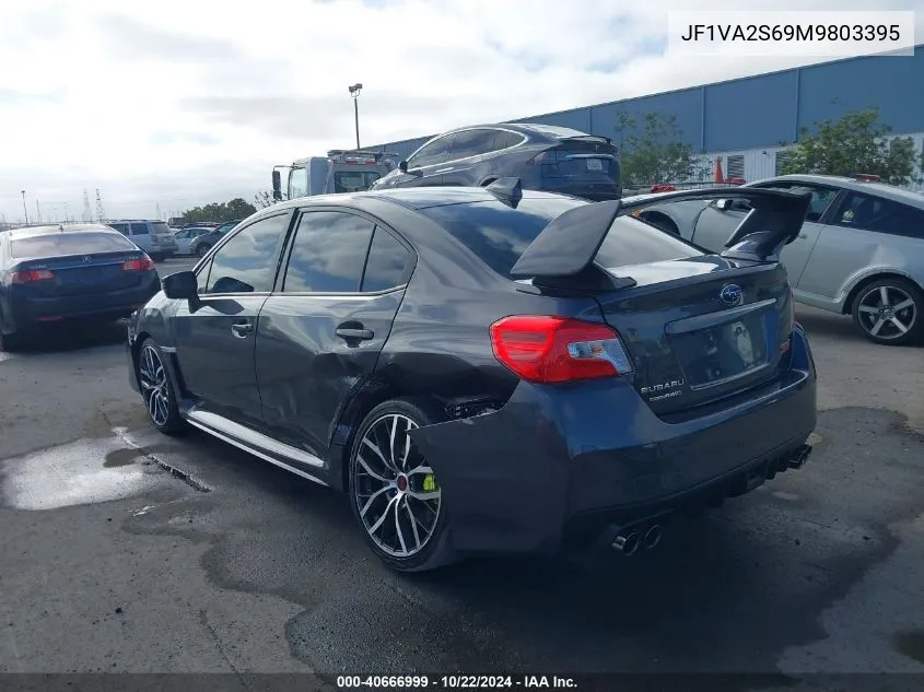 2021 Subaru Wrx Sti VIN: JF1VA2S69M9803395 Lot: 40666999