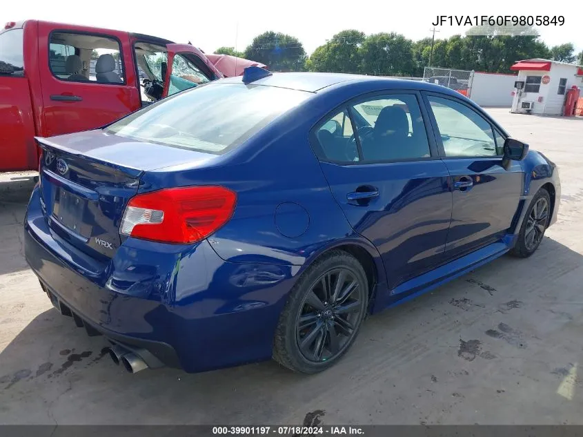 2015 Subaru Wrx Premium VIN: JF1VA1F60F9805849 Lot: 39901197