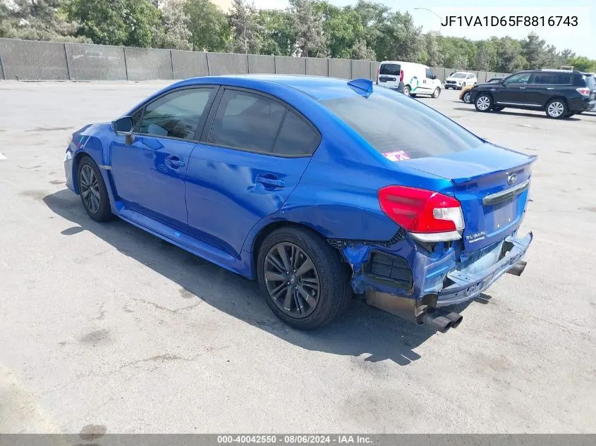 JF1VA1D65F8816743 2015 Subaru Wrx Premium