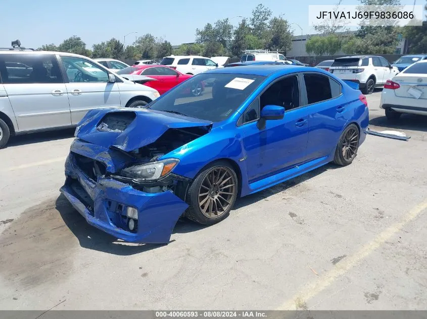 2015 Subaru Wrx Limited VIN: JF1VA1J69F9836086 Lot: 40060593