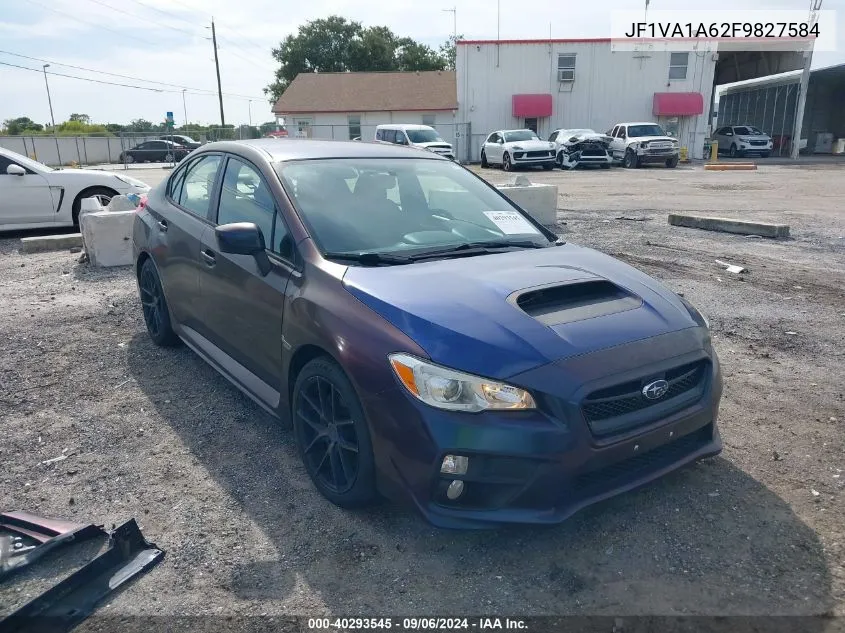 2015 Subaru Wrx VIN: JF1VA1A62F9827584 Lot: 40293545