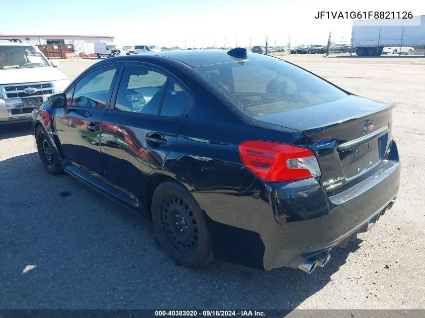 2015 Subaru Wrx Limited VIN: JF1VA1G61F8821126 Lot: 40383020