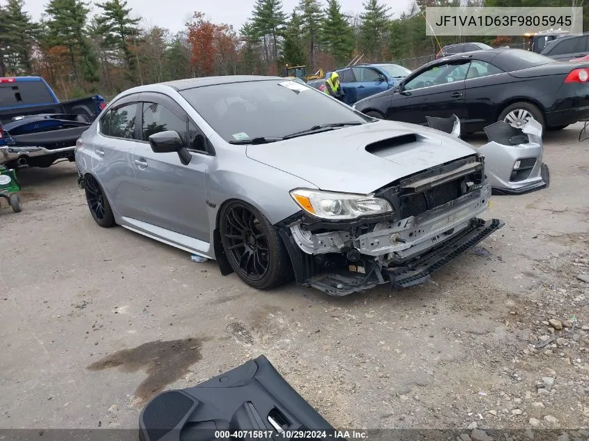 2015 Subaru Wrx Premium VIN: JF1VA1D63F9805945 Lot: 40715817