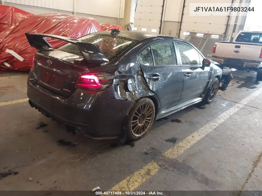 2015 Subaru Wrx VIN: JF1VA1A61F9803244 Lot: 40717459