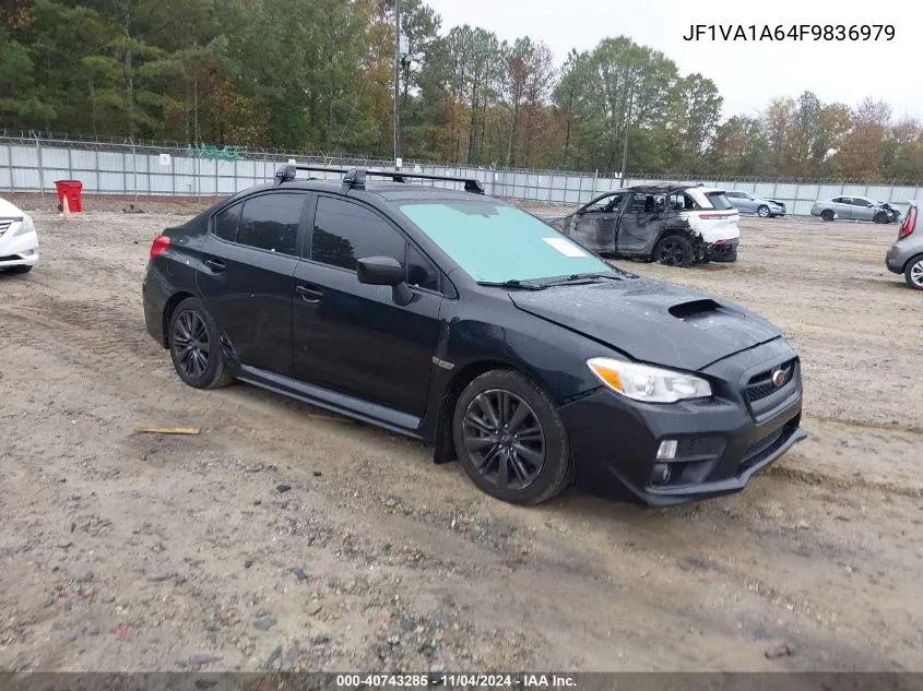 2015 Subaru Wrx VIN: JF1VA1A64F9836979 Lot: 40743285