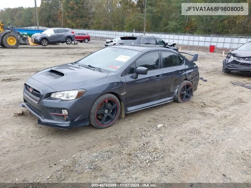 2015 Subaru Wrx VIN: JF1VA1A68F9808005 Lot: 40765599