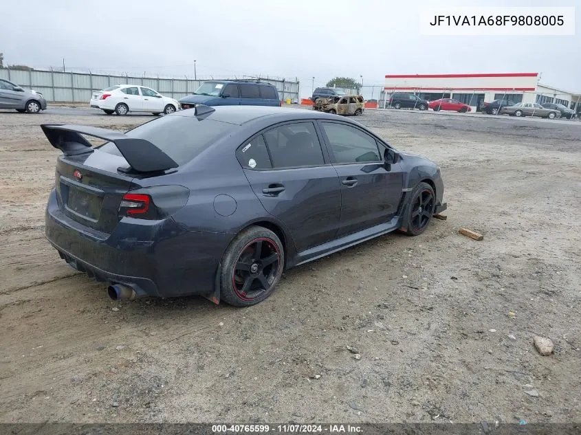 2015 Subaru Wrx VIN: JF1VA1A68F9808005 Lot: 40765599