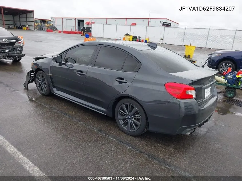 2015 Subaru Wrx Premium VIN: JF1VA1D62F9834207 Lot: 40780503