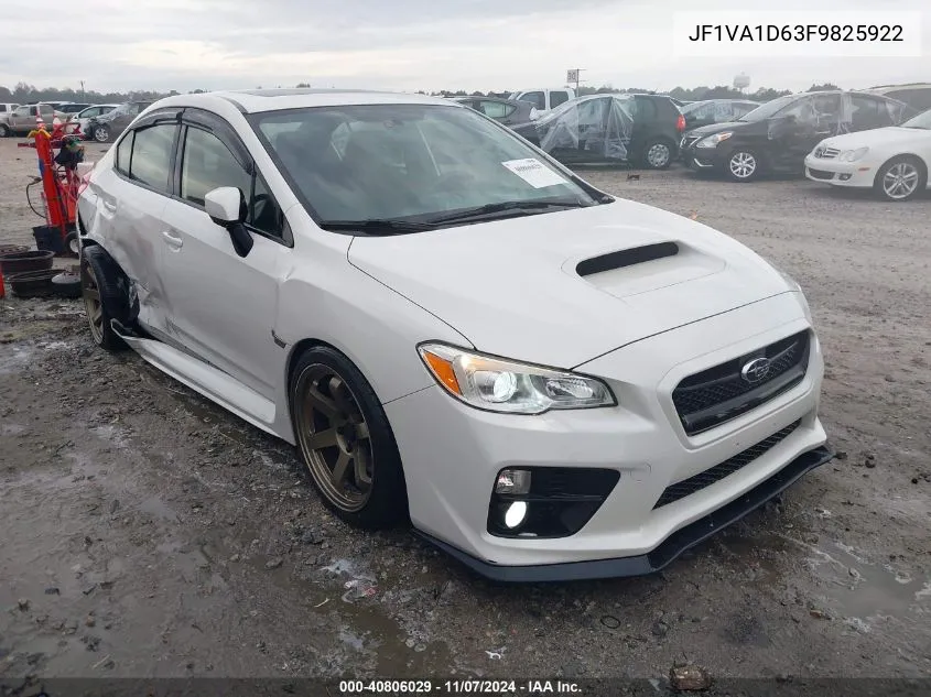 2015 Subaru Wrx Premium VIN: JF1VA1D63F9825922 Lot: 40806029