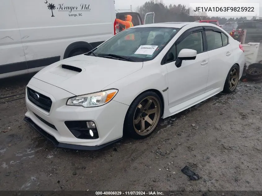 2015 Subaru Wrx Premium VIN: JF1VA1D63F9825922 Lot: 40806029